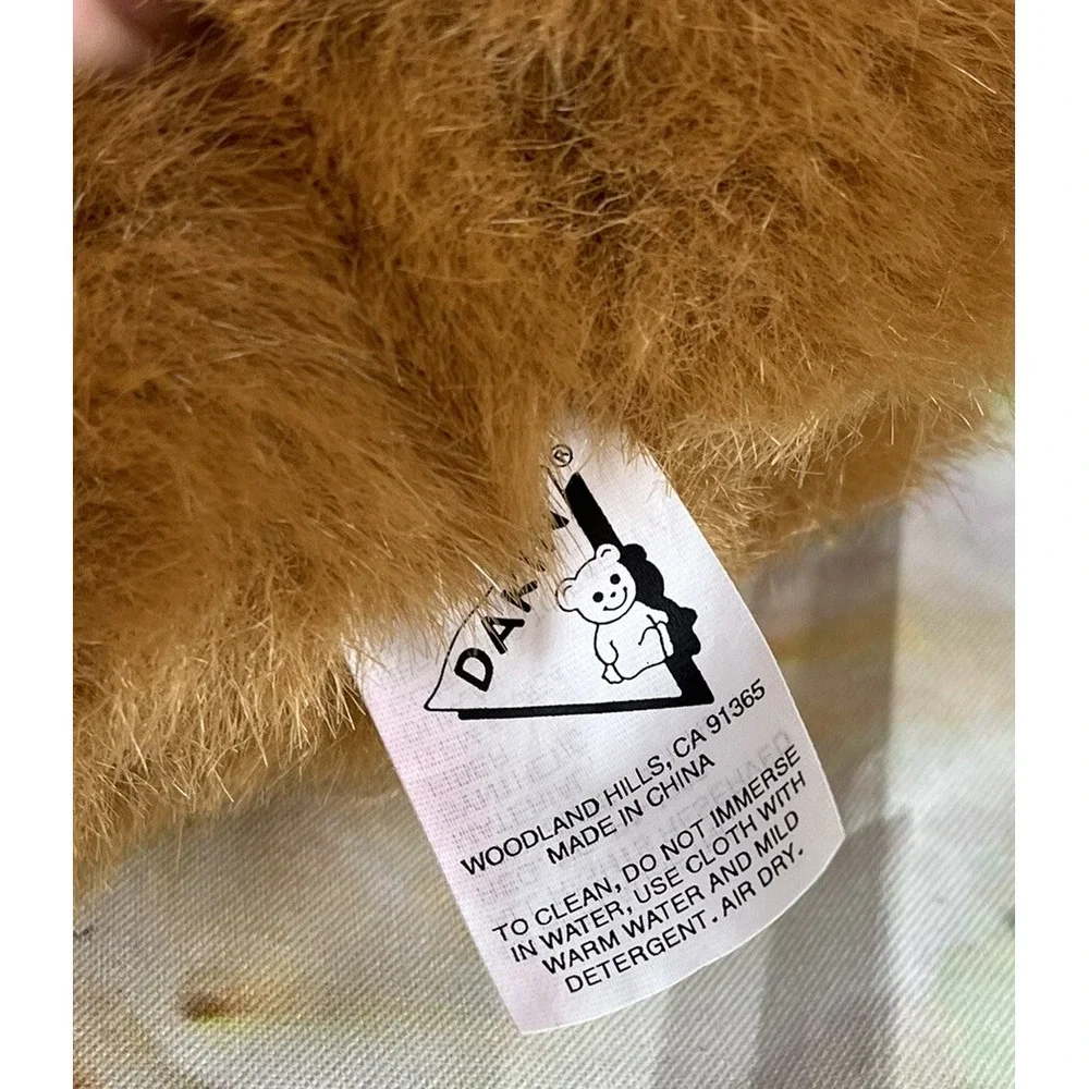 Dakin Teddy Bear Brown Stuffed Animal Plush Soft Applause Toy Laying Down
